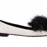 ballerina zapato chatita con punta de pelos plumas pieles sonia rykiel