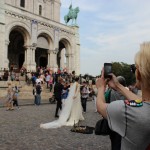 Lau Figueredo retrata a Jorge Ibañez y Elina Fernandez en Sacre Coeur de Paris