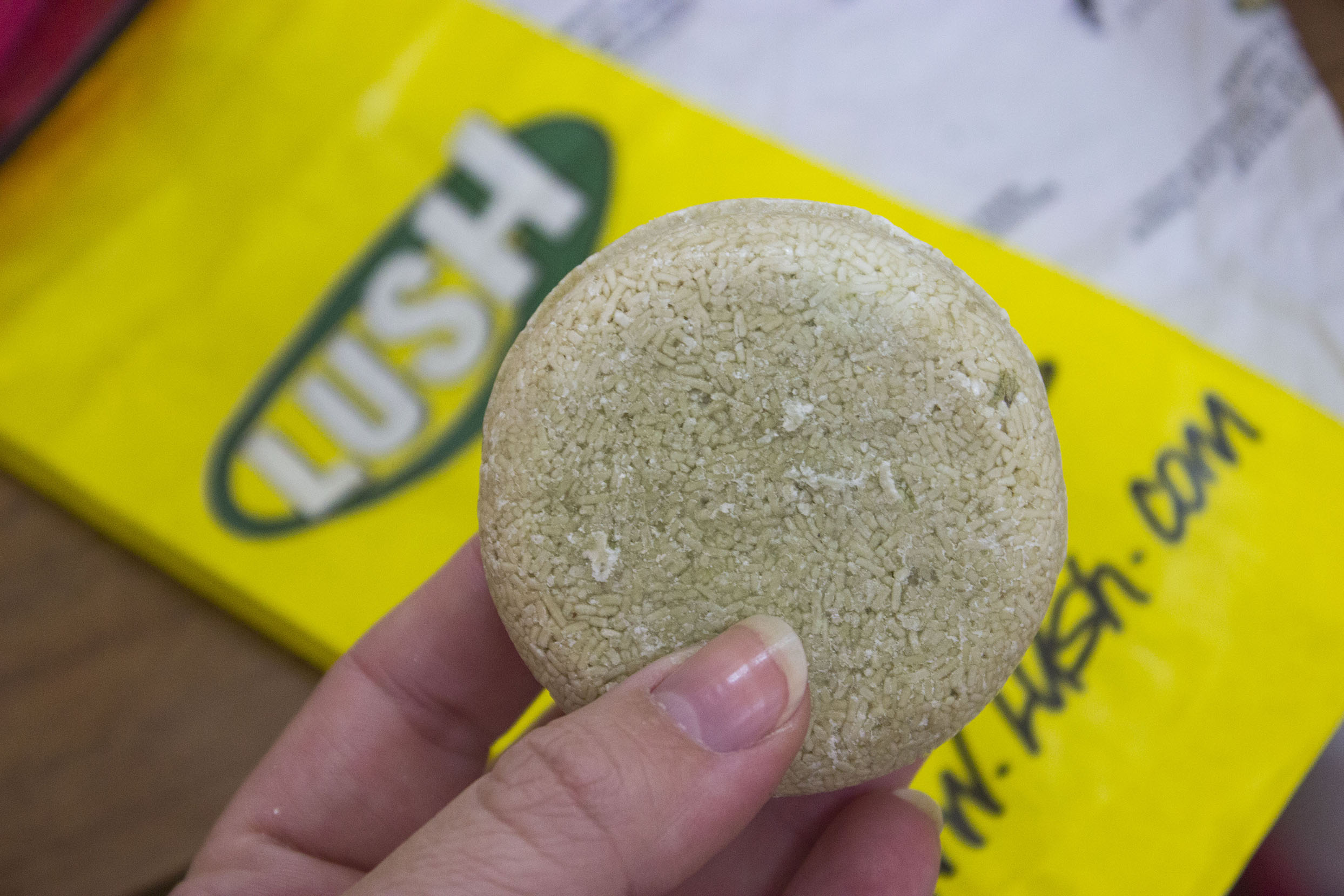 Shampoo sólido de Lush en Jaia