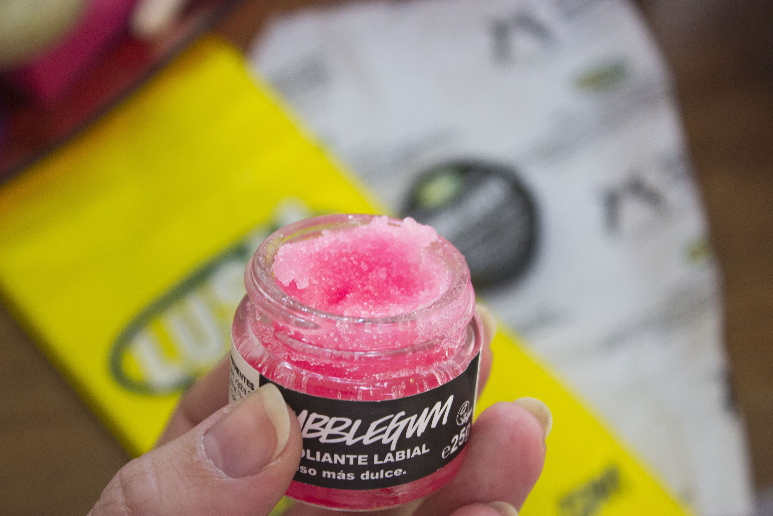 Exfoliante de labios de Lush en Jaia
